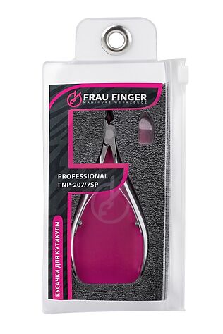 KRISTALLER Frau Finger Кусачки маникюрные для кутикулы / Professional FNP-207/7SP, двойная пружина, ручная заточка, 7 мм #1110660
