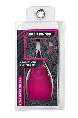 KRISTALLER Frau Finger Кусачки маникюрные для кутикулы / Professional FNP-212/6DP, двойная пружина, ручная заточка, 6 мм #1110668