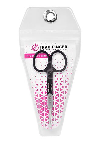 KRISTALLER Frau Finger Ножницы маникюрные для кутикулы изогнутые / Classic FS-118BM, матовые, ручная заточка, 10 см #1110687