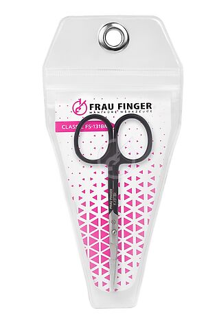KRISTALLER Frau Finger Ножницы маникюрные для кутикулы изогнутые / Classic FS-131BM, матовые, ручная заточка, 10 см #1110690