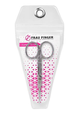 KRISTALLER Frau Finger Ножницы маникюрные для кутикулы изогнутые / Classic FS-118SP, глянцевые, ручная заточка, 10 см #1110693
