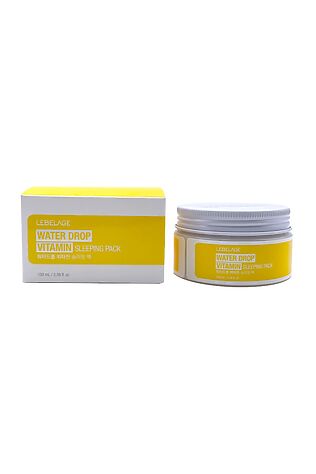 KRISTALLER Lebelage Увлажняющая ночная аква-маска для лица с витаминами / Water Drop Vitamin Sleeping Pack, 100 мл #1110695