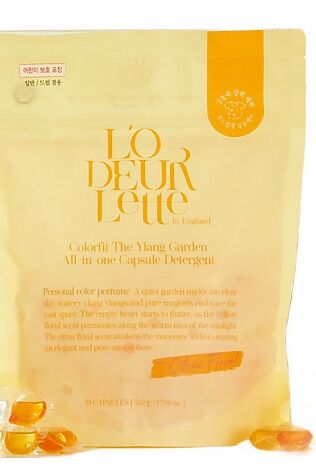 KRISTALLER LODEURLETTE Капсулы для стирки белья с ароматом иланг-иланг / In England Colorfit The Ylang Garden All in One Capsule Detergent, 17 г x 30 #1110721