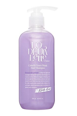 KRISTALLER LODEURLETTE Парфюмированный шампунь для волос c ароматом белого мускуса / In England Colorfit Grace Musk Hair Shampoo, 500 мл #1110730