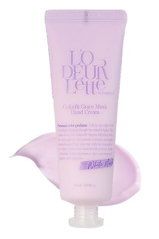 KRISTALLER LODEURLETTE Крем для рук увлажняющий с ароматом белого мускуса / In England Colorfit Grace Musk Hand Cream, 50 мл #1110736