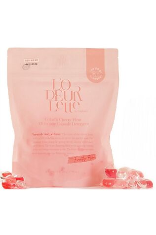 KRISTALLER LODEURLETTE Капсулы для стирки белья с ароматом цветка вишни / In England Colorfit Cherry Fleur  All in One Capsule Detergent, 17 г x 30 #1110742