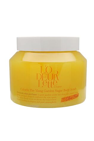 KRISTALLER LODEURLETTE Сахарный скраб для тела с ароматом иланг-иланг / In England Colorfit The Ylang Garden Sugar Scrub, 500 г #1110749