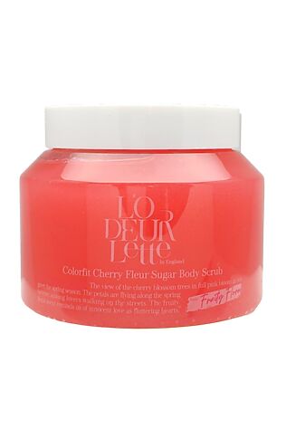 KRISTALLER LODEURLETTE Сахарный скраб для тела с ароматом цветка вишни / In England Colorfit Cherry Fleur Sugar Scrub, 500 г #1110751