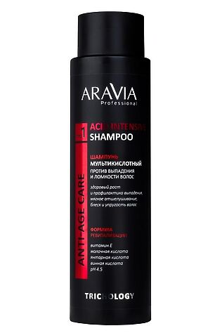 KRISTALLER Aravia Шампунь для волос мультикислотный против выпадения и ломкости / Acid Intensive Shampoo, 420 мл #1110754