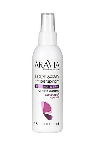 KRISTALLER Aravia Дезодорант для ног с лавандой и мятой / Foot Spray Antiperspirant, 150 мл #1110769