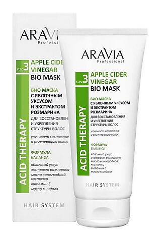 KRISTALLER Aravia Биомаска с яблочным уксусом и экстрактом розмарина / Apple Cider Vinegar Bio Mask, 200 мл #1110772