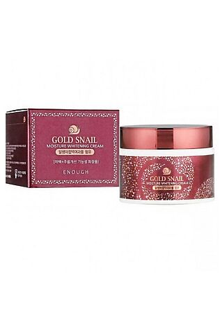 KRISTALLER Enough Крем для лица увлажняющий с осветляющим эффектом / Gold Snail Moisture Whitening Cream, 50 мл #1110806