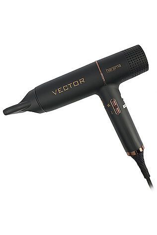 KRISTALLER Harizma Фен для волос с бесщеточным мотором / Vector h10226, 1700 Вт, черный #1110818