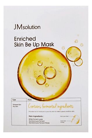 KRISTALLER JMsolution Тканевая маска для микробиома кожи с лизатом бифидобактерий / Enriched Skin Be Up Mask, 30 мл #1110857