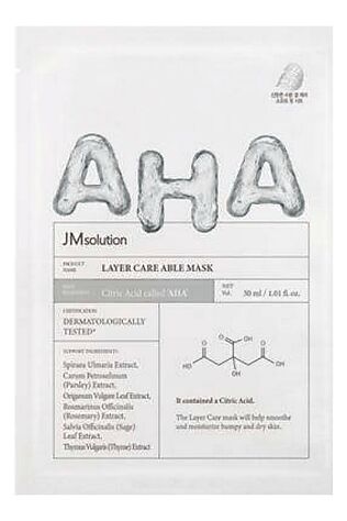 KRISTALLER JMsolution Выравнивающая тканевая маска для лица с лимонной кислотой / Layer Care Able Mask, 30 мл #1110861