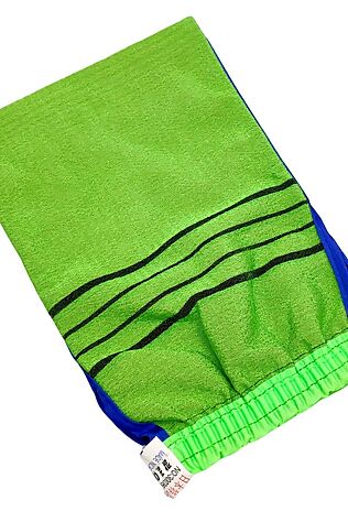 KRISTALLER Bath Towel Мочалка-варежка для душа на резинке с пилинг-эффектом, в ассортименте #1110934