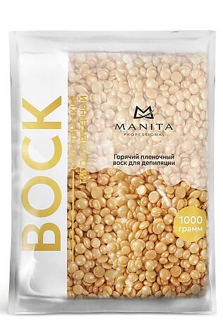 KRISTALLER Manita Professional Воск для депиляции в гранулах синтетический, золото, 100 г #1111034