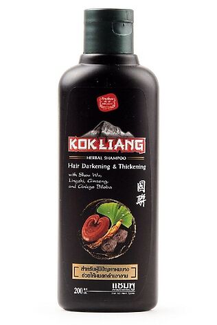 KRISTALLER Kokliang Натуральный травяной шампунь для темных волос / Herbal Shampoo Hair Darkening & Thickening, 200 мл #1112152