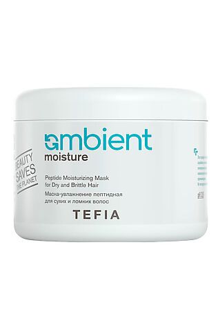KRISTALLER TEFIA Ambient Маска-увлажнение пептидная для сухих и ломких волос / Peptide Moisturizing Mask for Dry and Brittle Hair, 500 мл #1112416
