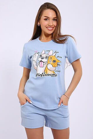 НАТАЛИ Пижама с шортами ЕКШ-1069 #1117321