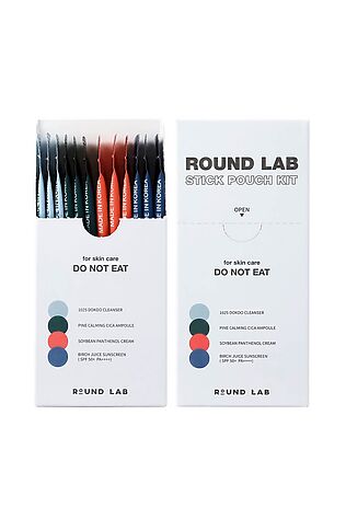 KRISTALLER ROUND LAB Набор средств для лица: пенка, сыворотка, крем увлажняющий, крем солнцезащитный / Stick Pouch Kit, 3 мл x 12 шт. #1117734