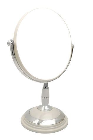 KRISTALLER Rama Rose Зеркало косметическое настольное двустороннее K-441, 18 см #1118318