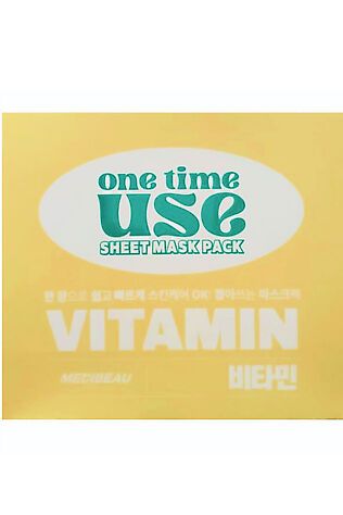 KRISTALLER MEDIBEAU Набор тканевых масок для лица с витаминами / One Time Use Vitamin Sheet Mask Pack, 30 шт. #1119148