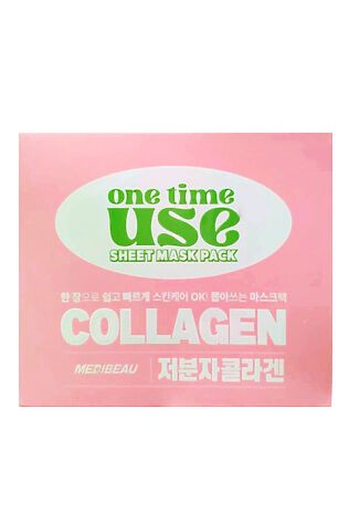 KRISTALLER MEDIBEAU Набор тканевых масок для лица с коллагеном / One Time Use Collagen Sheet Mask Pack, 30 шт. #1119149