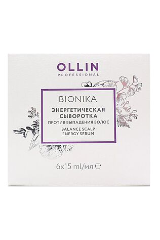 KRISTALLER Ollin Энергетическая сыворотка против выпадения волос / Bionika, 6 шт х 15 мл #1119689