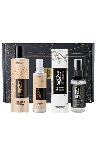 KRISTALLER BeOn Уценка Подарочный набор для ухода за телом №15 / Royal Tobacco & Vanilla (гель 260 мл + мист 105 мл + масло 50 мл). #1122373