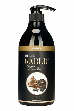 KRISTALLER Juno Шампунь-кондиционер 2 в 1 против выпадения волос / Gawol Black Garlic Premium Hair Shampoo and Conditioner, 750 мл #1122391