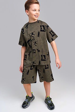 PLAYTODAY Комплект трикотажный для мальчиков: фуфайка (футболка), шорты #1122539