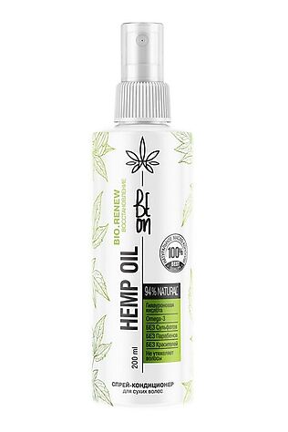 KRISTALLER BeOn Спрей-кондиционер для сухих волос / Hemp Oil, 200 мл #1122742