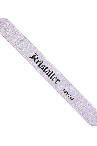 KRISTALLER Kristaller Пилка для ногтей прямая 1009, 180/240 грит, серый #1122756