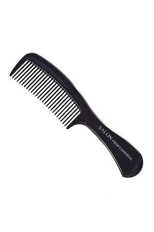 KRISTALLER Salon Гребень пластиковый 350-333, черный, 16,5 см #1122804