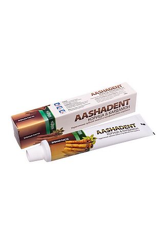 KRISTALLER Aasha Herbals Уценка Зубная паста корица и кардамон, 100 г #1122870