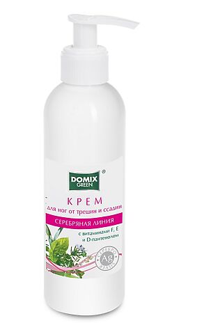 KRISTALLER Domix Green Уценка Крем от трещин и ссадин с витамином F, E и D-пантенолом и серебром, 200 мл. #1122894