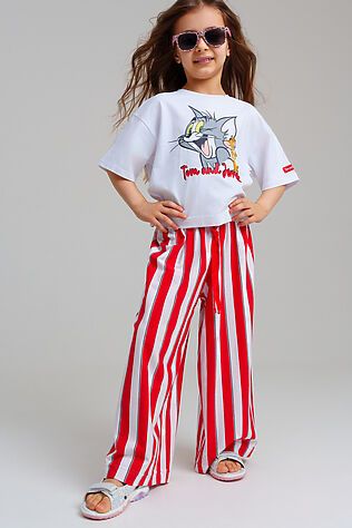 PLAYTODAY Брюки трикотажные для девочек #1123006