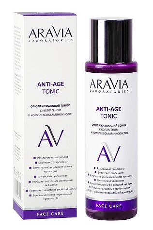 KRISTALLER Aravia Laboratories Омолаживающий тоник для лица с коллагеном и комплексом аминокислот / Anti-Age Tonic, 250 мл #1123660
