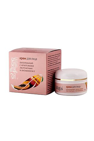KRISTALLER Aasha Herbals Крем для лица питательный с фруктовыми экстрактами и витамином Е, 50 мл #1124103