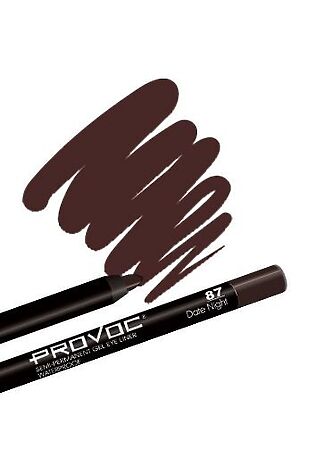 KRISTALLER Provoc Гелевый карандаш-подводка для глаз водостойкий / Semi Permanent Gel Eye Liner №87 Date Night, темно-шоколадный #1124433
