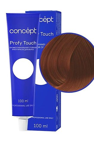 KRISTALLER Concept Profy Touch 7.4 Профессиональный крем-краситель для волос, медный светло-русый, 100 мл #1124880