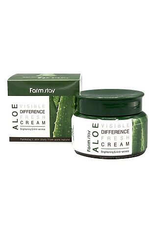 KRISTALLER Farm Stay Крем для лица увлажняющий с экстрактом алоэ / Visible Difference Fresh Cream Aloe, 100 мл #1126393