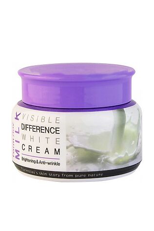 KRISTALLER Farm Stay Осветляющий крем для лица / Milk Visible Difference White Cream, 100 г #1126736