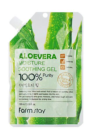 KRISTALLER Farm Stay Многофункциональный гель с экстрактом алое вера / Moisture Soothing Gel Aloevera, 100 мл #1126740