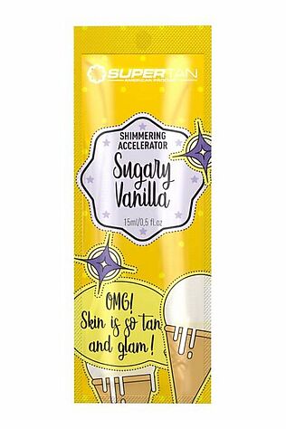 KRISTALLER SuperTan Мерцающий ускоритель загара с маслами конопли и какао / Sugary Vanilla, 15 мл #1127148