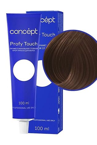 KRISTALLER Concept Profy Touch 5.73 Профессиональный крем-краситель для волос, темно-русый коричнево-золотистый, 100 мл #1128199