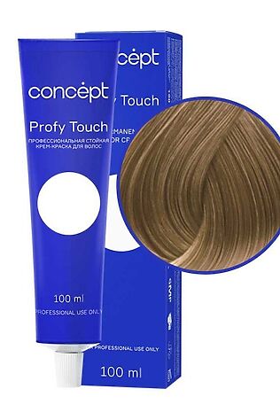 KRISTALLER Concept Profy Touch 8.7 Профессиональный крем-краситель для волос, тёмный бежевый блондин, 100 мл #1128204