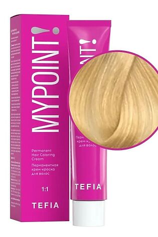 KRISTALLER TEFIA Mypoint 10.3 Перманентная крем-краска для волос / Экстра светлый блондин золотистый, 60 мл #1128219