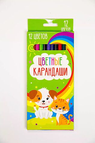 НАТАЛИ Карандаши цветные 12 цветов 60967 #1128531